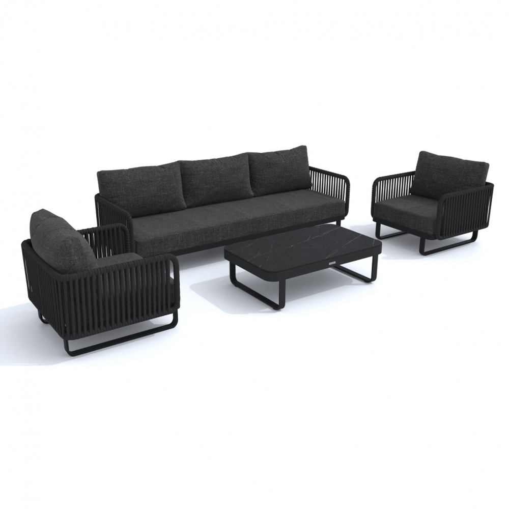 Лаунж зона Ideal Patio БЕЛЛИСА С с трехместным диваном - маренго