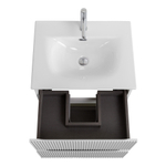 Тумба с раковиной подвесная BelBagno UNO-MINI-500-2C-SO-BO Bianco Opaco, раковина белая BB-8099-3-50