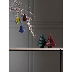 Декор новогодний Honeycomb tree бордового цвета из коллекции New Year Essential, 18 см