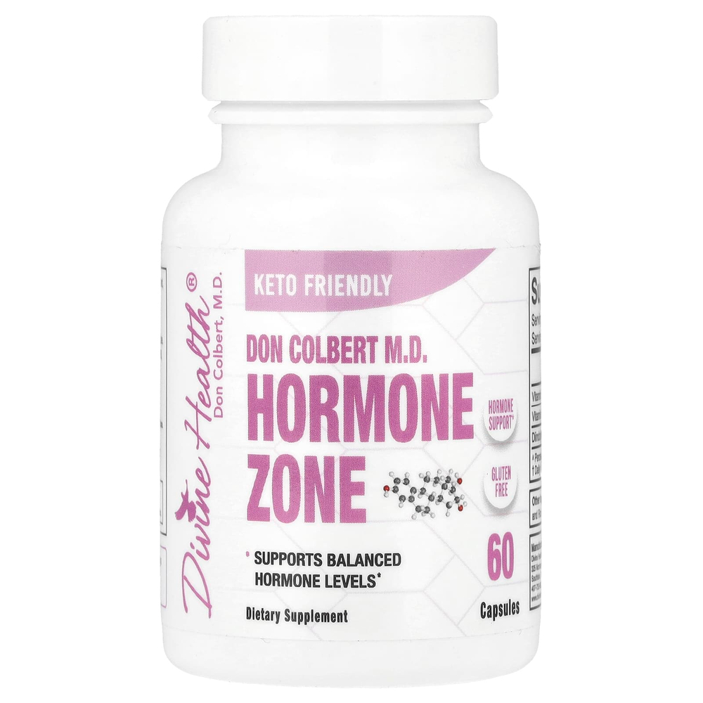 Divine Health, Дон Кольбер, доктор медицины Hormone Zone, 60 капсул