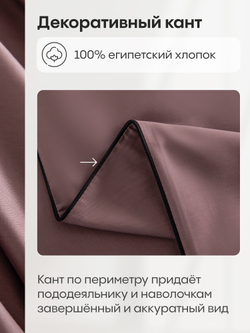 Комплект постельного белья Однотонный Сатин Элитный OCE007
