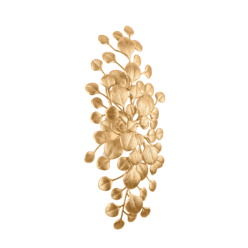 Corbett Menorca Wall Sconce, 56 cm, Vintage Gold Leaf