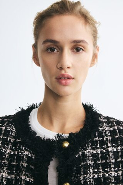 Платье из ткани букле на пуговицах - H&M