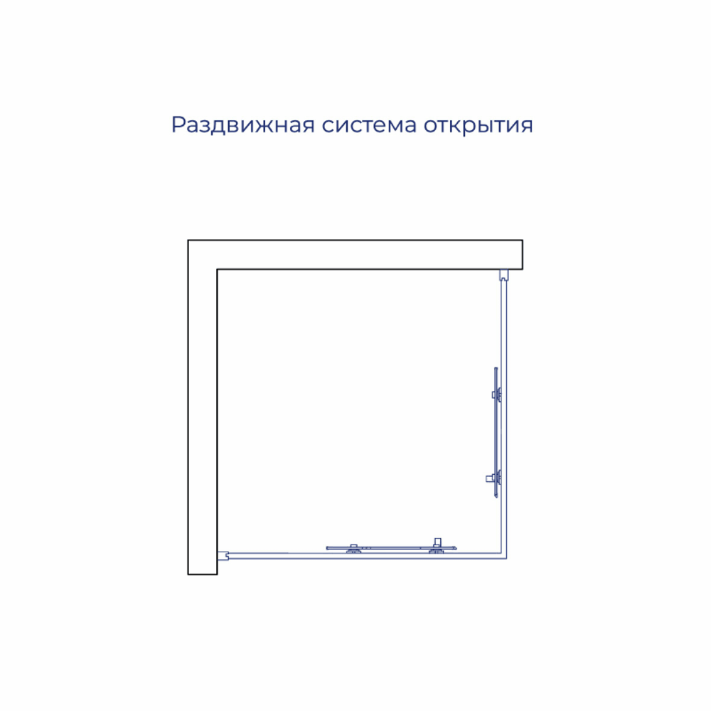 Душевой уголок RGW PA-030 (Прозрачное, 1000x1000)