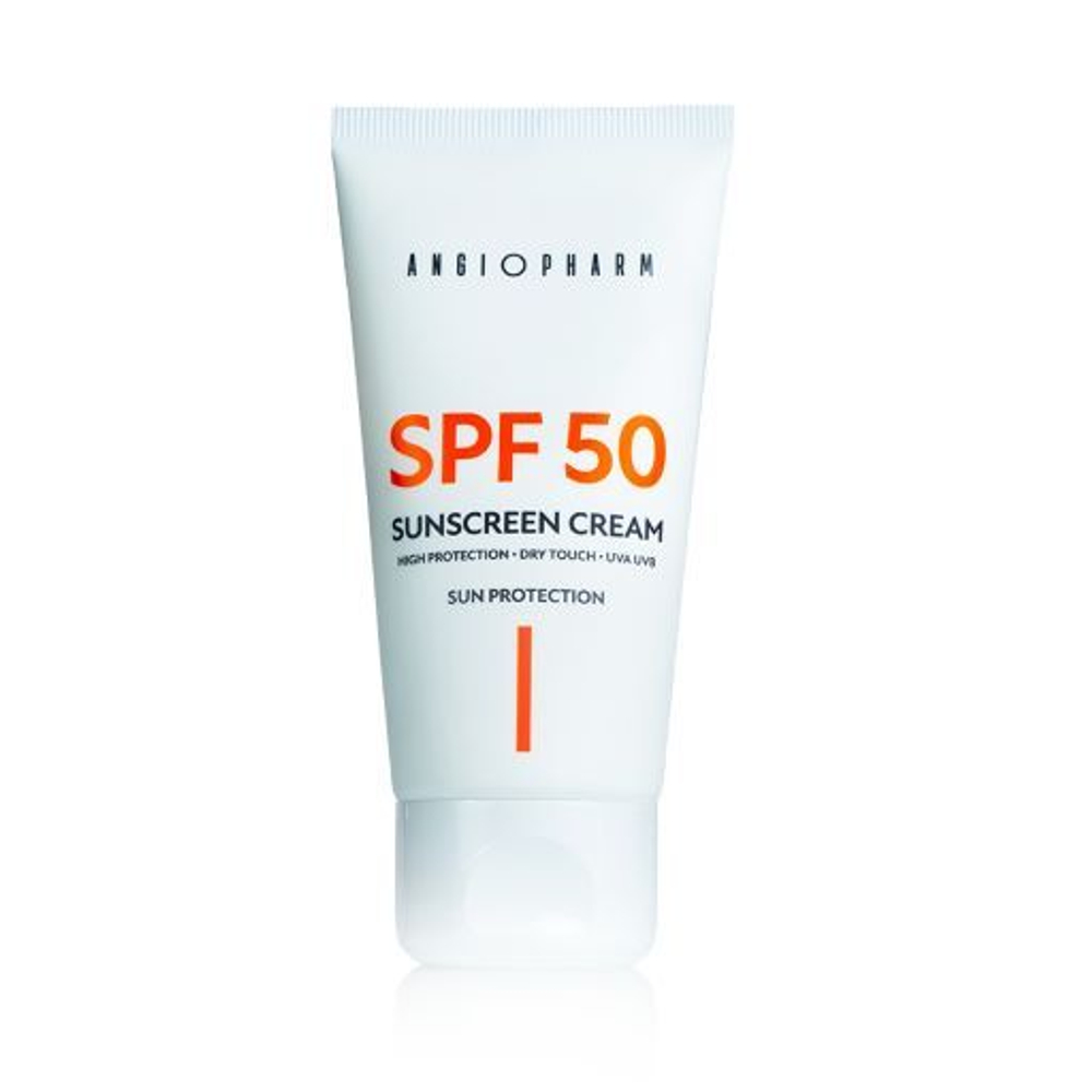 AngioPharm СОЛНЦЕЗАЩИТНЫЙ КРЕМ ДЛЯ ЛИЦА SPF 50, 50 мл. | SUNSCREEN FACE CREAM SPF 50