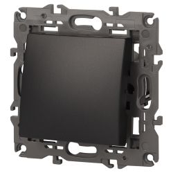 Переключатель ЭРА Elegance 14-1103-05 10АХ-250В IP20 антрацит | Эра Elegance