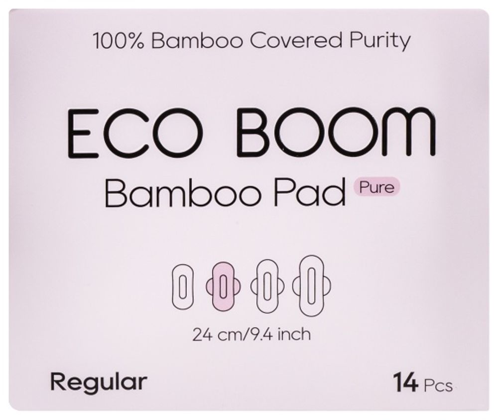 Бамбуковые гигиенические прокладки 240 мм 14шт/уп (ECO BOOM)