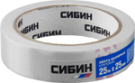 СИБИН 25 мм х 25 м, креповый, малярный скотч (12111-25)
