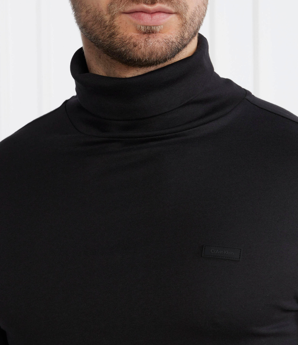 Гольф SMOOTH COTTON ROLL NECK Calvin Klein - черный(K10K111858)