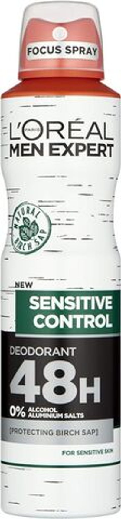 Дезодорант-спрей Men Expert Sensitive Control для чувствительной кожи 48 часов, 250 мл (Франция)
