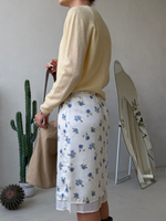 Юбка Floral молочный