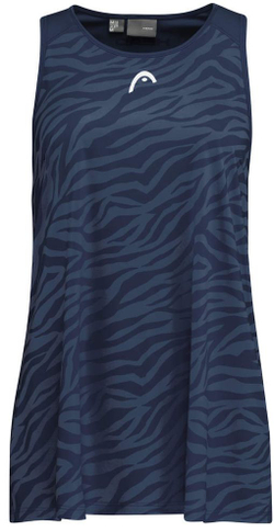 Детская майка Head Agility Tank Top G - dark blue/print vision