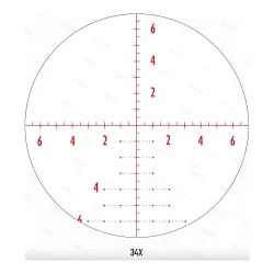 Оптический прицел ATHLON ARGOS BTR GEN2 8-34×56 APMR FFP IR MIL - прицельная сетка на увеличении 34x