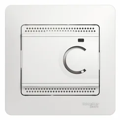 Терморегулятор электронный для теплого пола с датчиком Systeme Electric Glossa Белый GSL000138