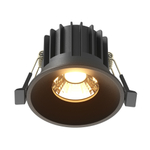 Встраиваемый светодиодный светильник Maytoni Round DL058-12W2.7K-B
