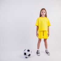 Футболка укороченная "Bb team yellow" подростковая