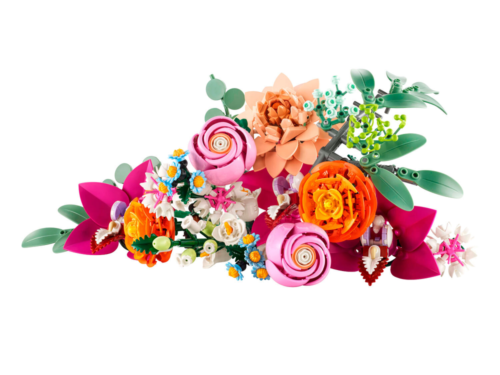 Конструктор Лего Ботаникалс Красивый розовый букет | LEGO Botanical Pink Bouquet 10342 — 749 деталей (18+)