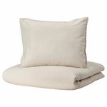 Комплект постельного белья IKEA ANGSLILJA (ЭНГСЛИЛЯ), Односпальный, Бежевый, 150x200, 50x80 см