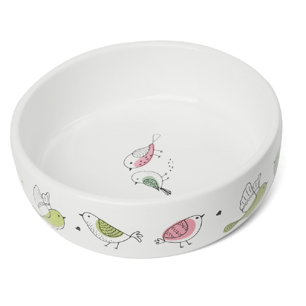 Triol миска керамическая Птички 0,35 л