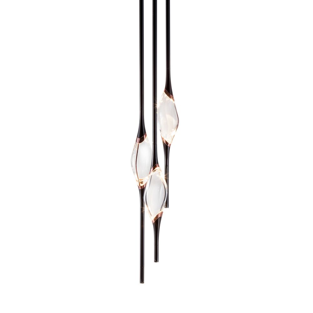 Подвесной светильник Pezzo 3 pearl black