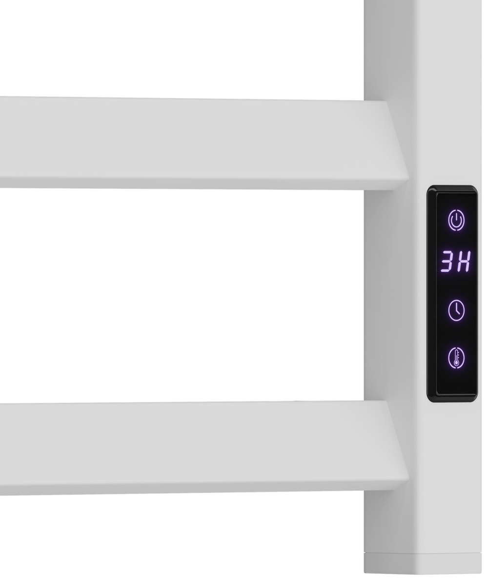 Полотенцесушитель электрический Point Атлант PN18846W П6 400x600, диммер справа, белый