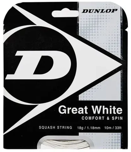 Струны для сквоша Dunlop Great White (10 m) - white