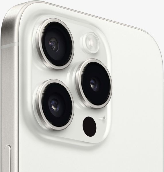 Смартфон Apple iPhone 15 Pro 1ТБ (nano-SIM и eSIM), Белый титан | White Titanium
