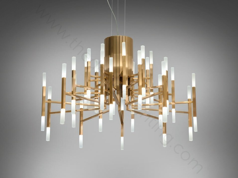 Pendant design lamp  THE LIGHT by Alma 60 lampshades (Nickel)