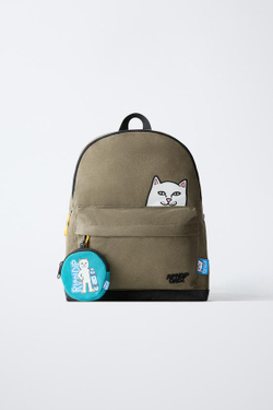 ZARA РЮКЗАК RIPNDIP ©, СЕРЫЙ