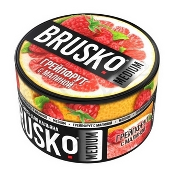 Бестабачная смесь для кальяна BRUSKO, 250 г, Грейпфрут с малиной, Medium