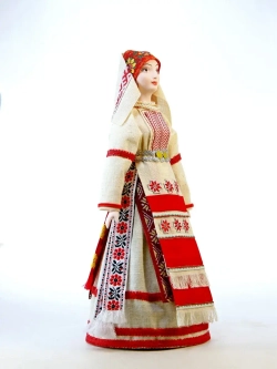 Кукла коллекционная в женском костюме, Ижора