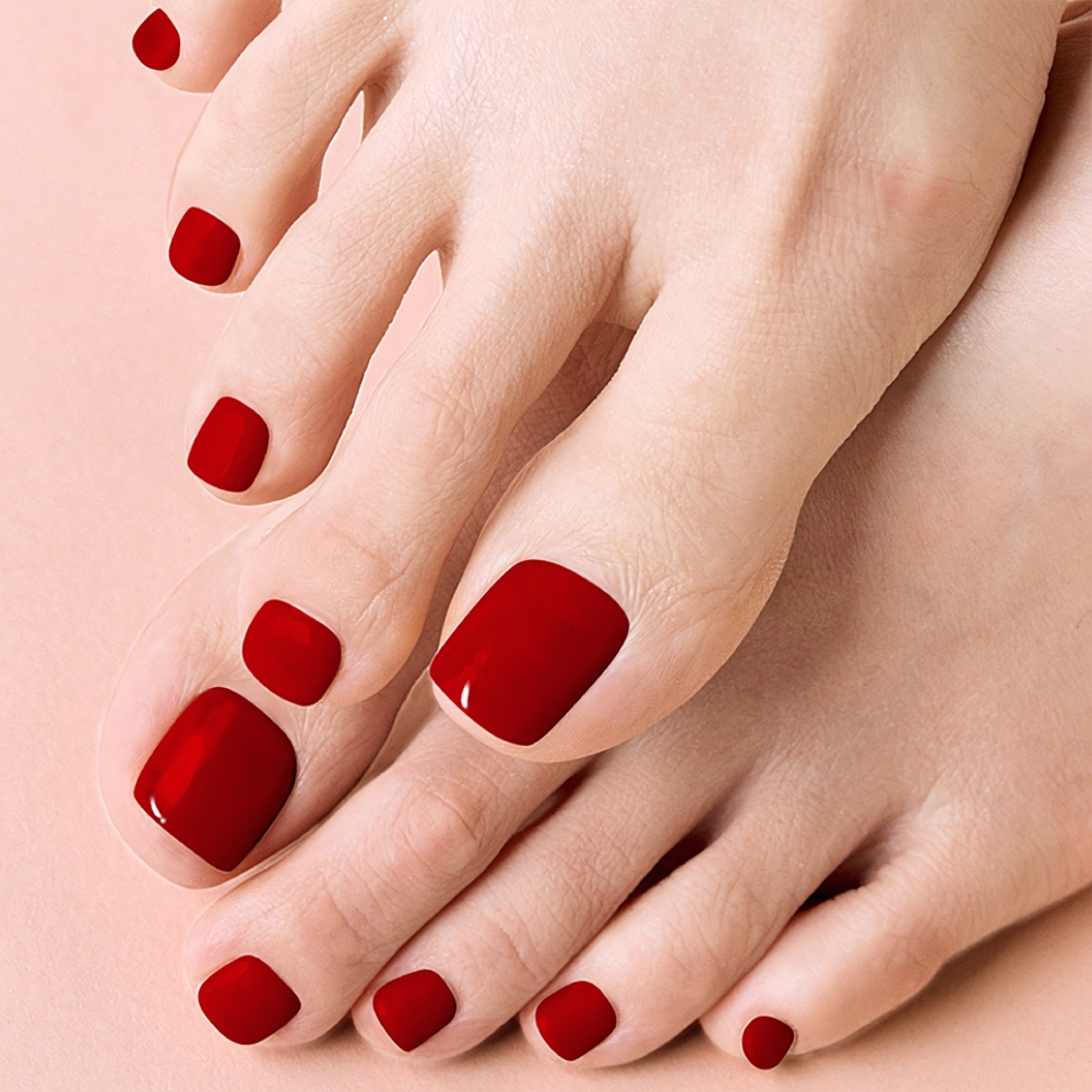 ohora Gel Nail Sticker P Basic Pedicure - Наклейки на ногти для ног оттенок PBS-004, 30 szt.
