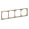 Рамка пластиковая на 4 поста универсальная Systeme Electric ArtGallery Песочный GAL001204