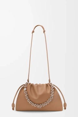 Loewe Большая сумка Flamenco из мягкой кожи ягненка наппа, мокко