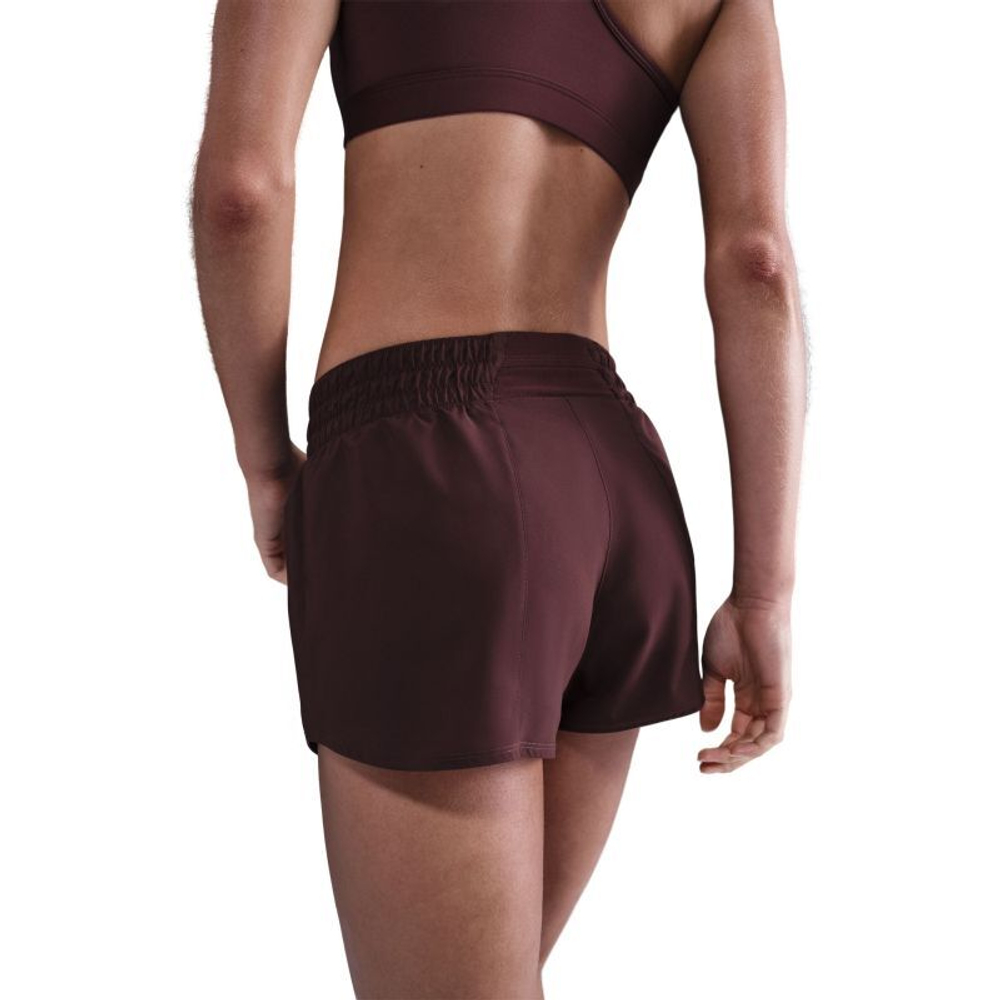 Женские Шорты теннисные Nike Dri-Fit One 3in - burgundy crush/reflective silve