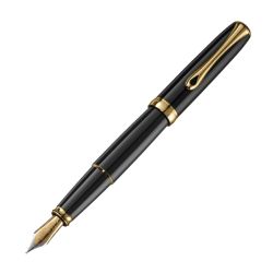 Перьевая ручка Diplomat Excellence A2 black lacquer gold F (D40203023)