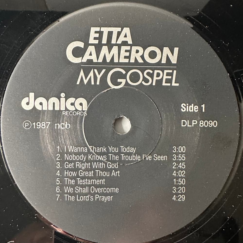 Etta Cameron ‎– My Gospel (Дания 1987г.)