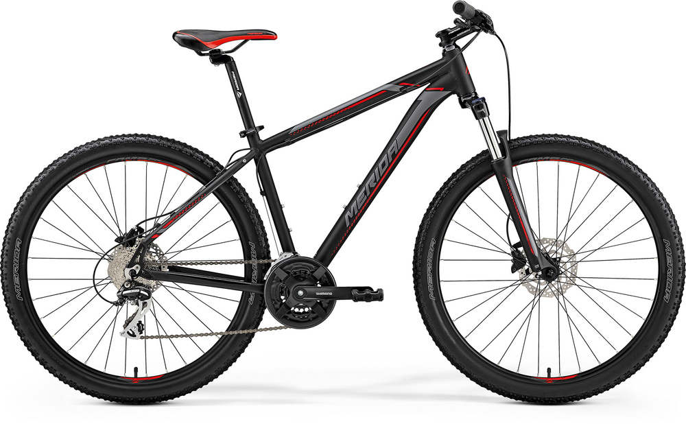Велосипед '19 Merida Big.Seven 20-D Колесо:27.5" Рама:L(18.5") MattBlack/Red/Silver (6110793641)