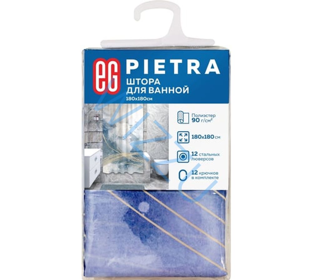 Штора для ванной Pietra ЕвроГарант