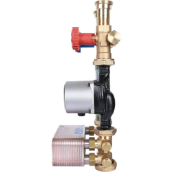 STOUT Насосная группа с теплообменником 34 пластины,с насосом Grundfos UPSO 25-65
