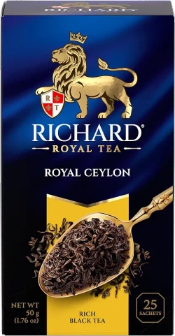 Richard Royal Ceylon Чёрный чай, 25×2г. Ричард