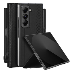 Чехол из кожи для Samsung Z Fold SE (W25), серия Bril Series Case (версия с S Pen) от Dux Ducis
