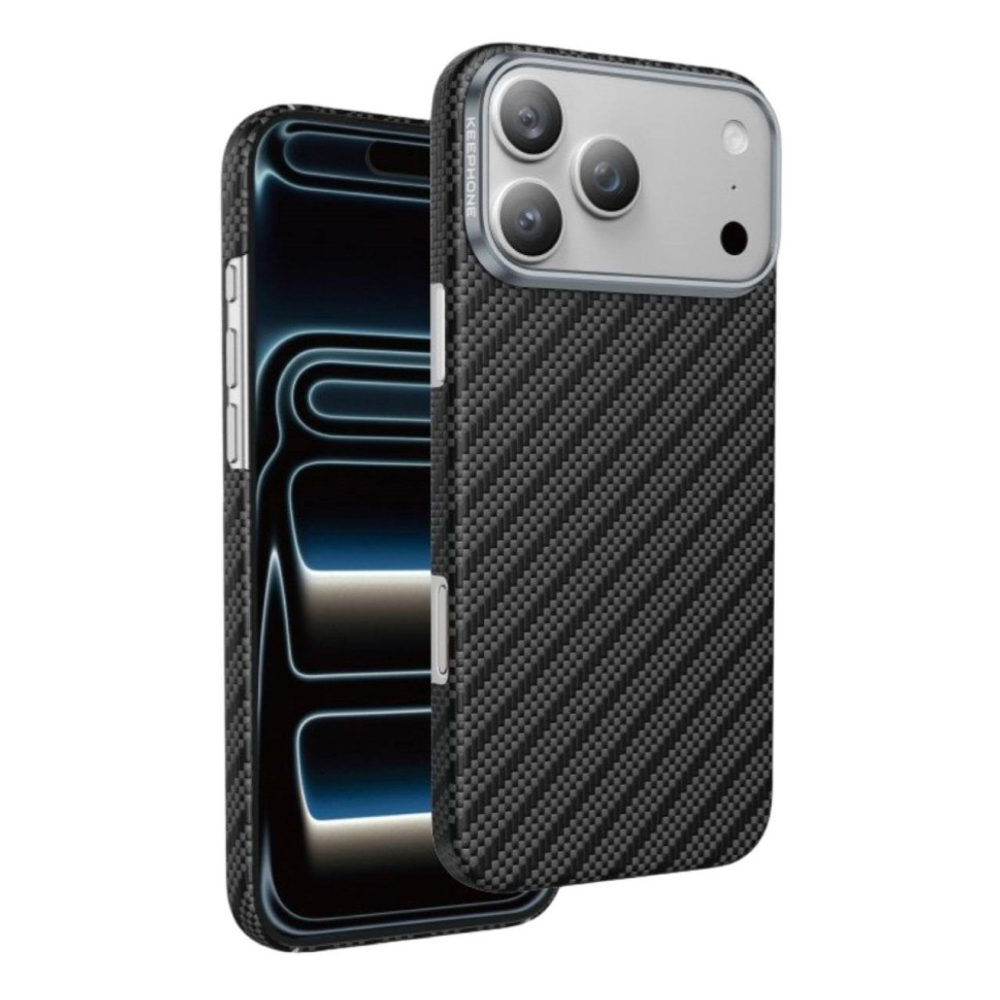 Накладка для i-Phone 17 Pro Max Keephone Kevlar Robin MagSnap черный