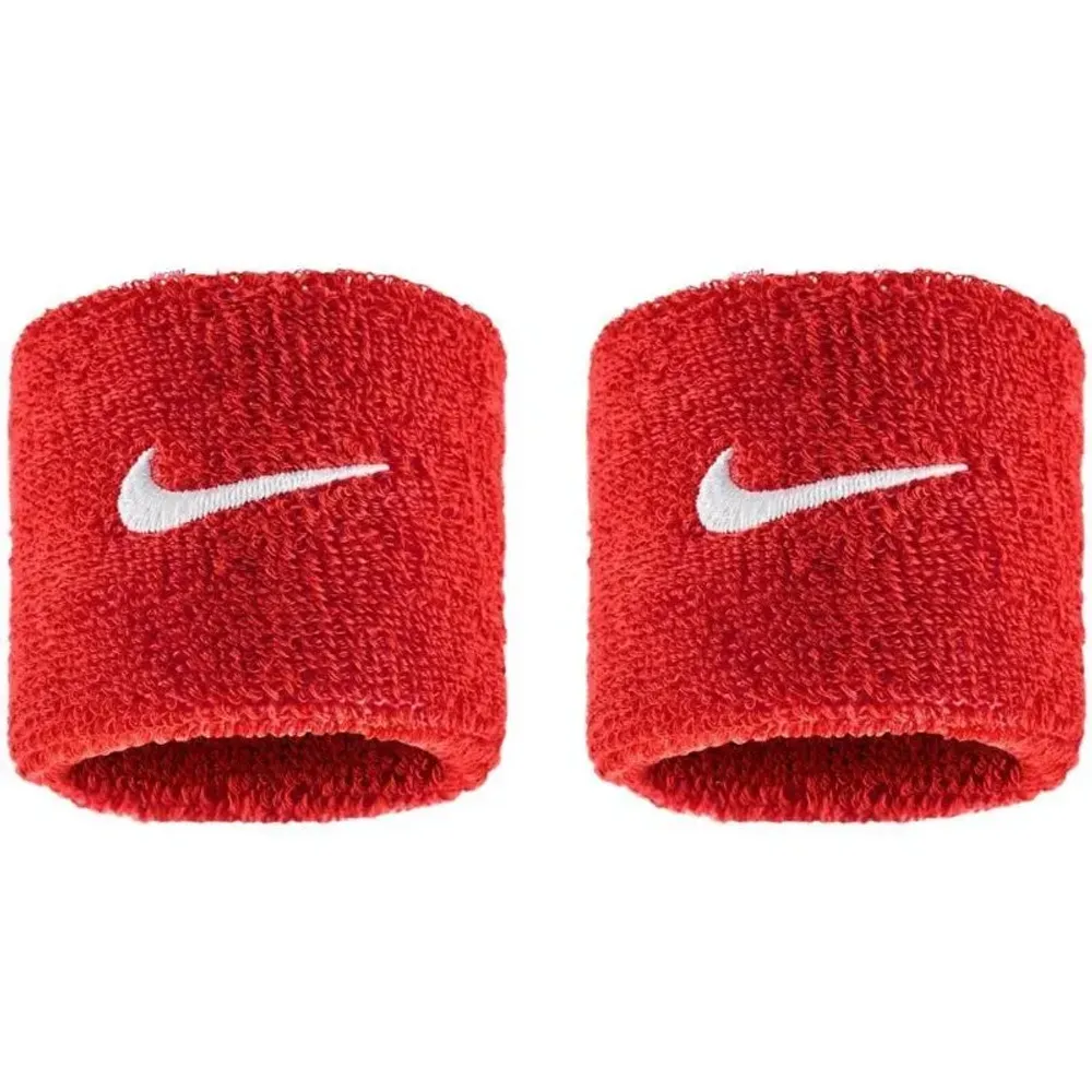 Напульсник теннисный Nike Swoosh 2P - university red/white