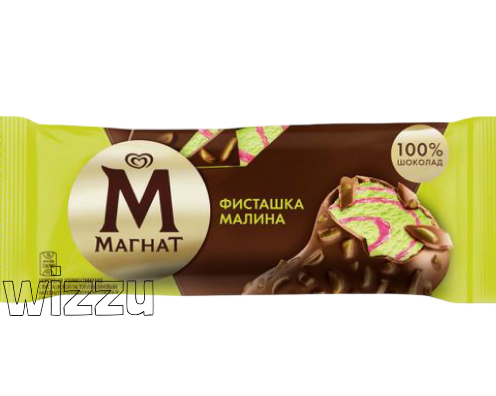 Мороженое Магнат со вкусом Фисташки и Малины 65г