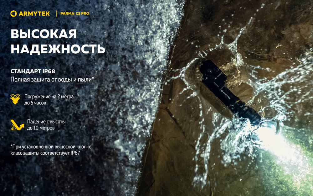 Подствольный фонарь Armytek PARMA C2 PRO (1500 люмен) F09804C