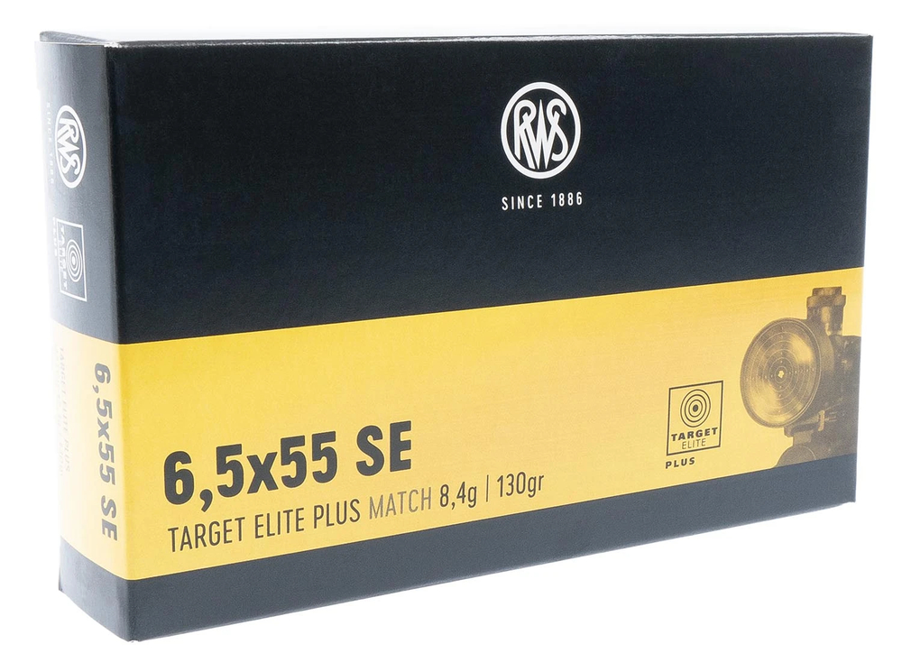 Патрон 6,5х55 SE RWS (DN) 8,4г Target Elite Plus Match