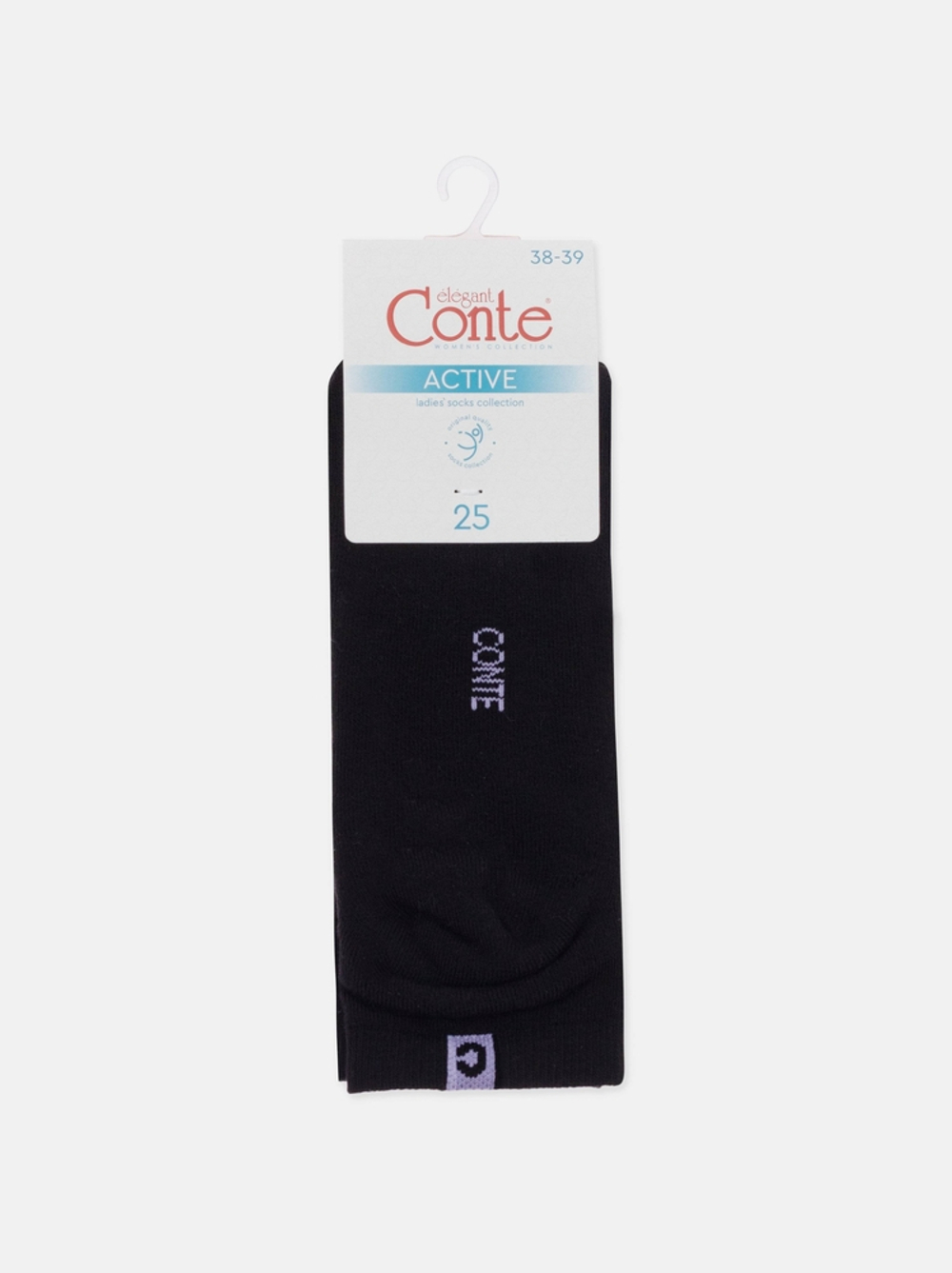 CONTE ELEGANT ACTIVE Носки женские хлопковые (короткие, махр. стопа)