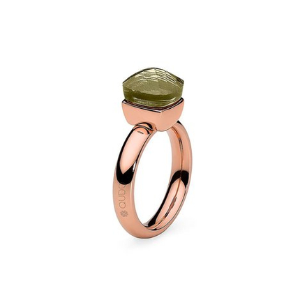 Кольцо Qudo Firenze olivine 17.2 мм 610783/17.2 G/RG размер 17,2