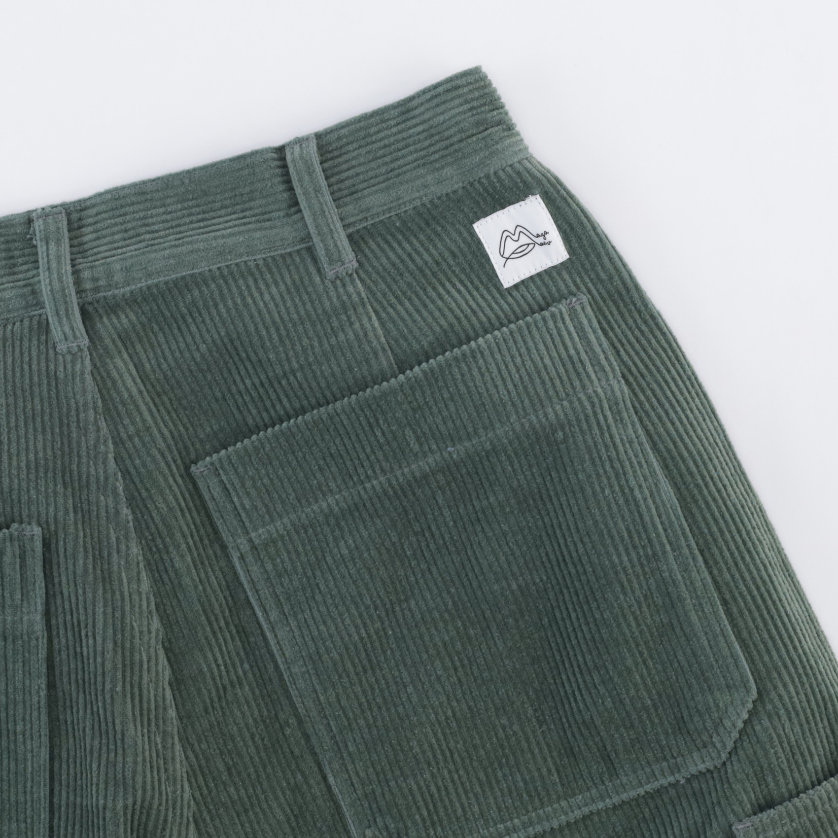 Брюки Magamaev Cord Work Pants (dark green) артикул: - купить в магазине Дайс